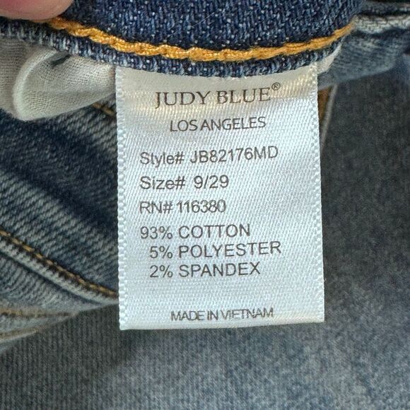 Judy Blue High Waist, Slim Fit Denim in Medium Blue size 9/29 - Picture 9 of 11